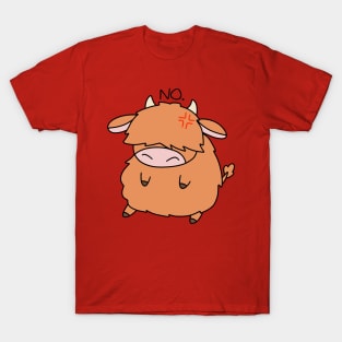 "No" Highland Cow T-Shirt